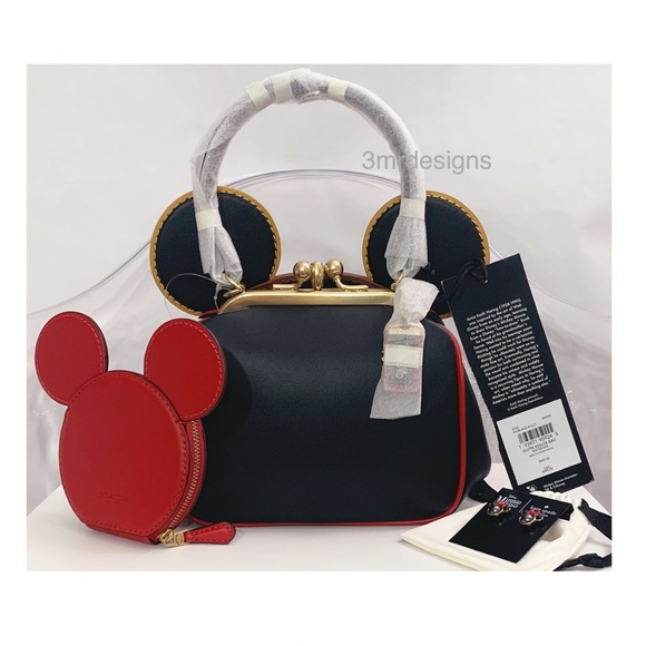 Coach Handbags - AUTH.COACH X Keith Harling| Glovetanned Leather Purse/Coin Purse & KS. Earrings